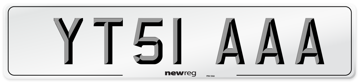 YT51 AAA Number Plate from New Reg